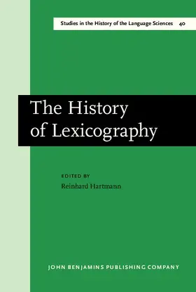 Hartmann |  The History of Lexicography | eBook | Sack Fachmedien