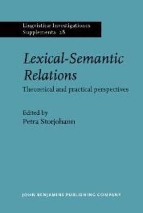 Storjohann |  Lexical-Semantic Relations | eBook | Sack Fachmedien