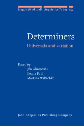 Ghomeshi / Paul / Wiltschko |  Determiners | eBook | Sack Fachmedien