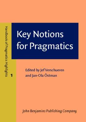 Verschueren / Östman |  Key Notions for Pragmatics | eBook | Sack Fachmedien