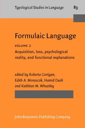 Corrigan / Moravcsik / Ouali |  Formulaic Language | eBook | Sack Fachmedien