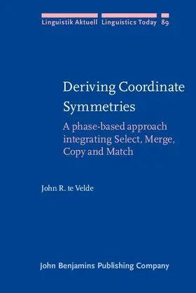 Velde |  Deriving Coordinate Symmetries | eBook | Sack Fachmedien