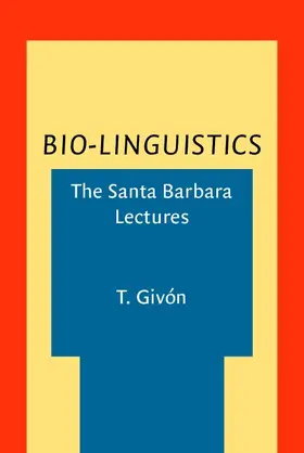 Givón / Givon |  Bio-Linguistics | eBook | Sack Fachmedien
