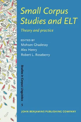 Ghadessy / Henry / Roseberry |  Small Corpus Studies and ELT | eBook | Sack Fachmedien