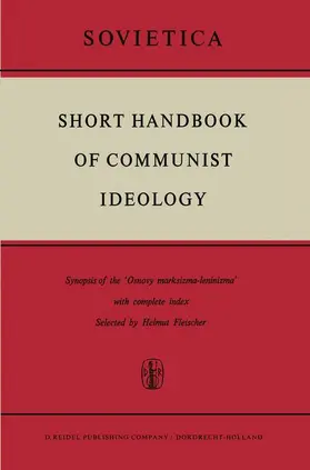 Fleischer |  Short Handbook of Communist Ideology | Buch |  Sack Fachmedien