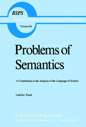 Tondl |  Problems of Semantics | Buch |  Sack Fachmedien