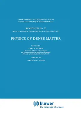 Hansen |  Physics of Dense Matter | Buch |  Sack Fachmedien
