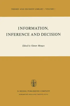 Menges |  Information, Inference and Decision | Buch |  Sack Fachmedien