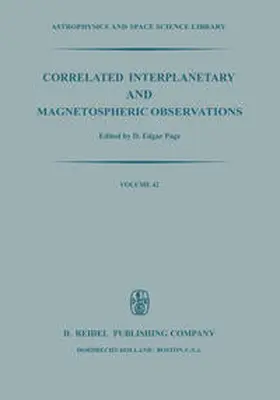 Page |  Correlated Interplanetary and Magnetospheric Observations | Buch |  Sack Fachmedien