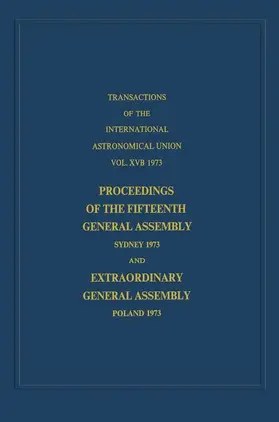Jappel / Contopoulos |  Transactions of the International Astronomical Union | Buch |  Sack Fachmedien
