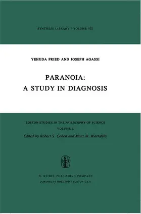 Agassi / Fried |  Paranoia: A Study in Diagnosis | Buch |  Sack Fachmedien