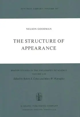 Goodman |  The Structure of Appearance | Buch |  Sack Fachmedien