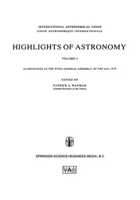 Wayman |  Highlights of Astronomy, Volume 5 | Buch |  Sack Fachmedien