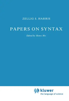 Harris / Hiz |  Papers on Syntax | Buch |  Sack Fachmedien