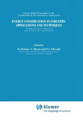 Ehringer / Pilavachi / Hoyaux |  Energy Conservation in Industry Applications and Techniques | Buch |  Sack Fachmedien