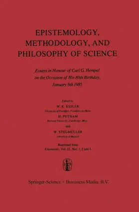 Essler / Stegmüller / Putnam |  Epistemology, Methodology, and Philosophy of Science | Buch |  Sack Fachmedien