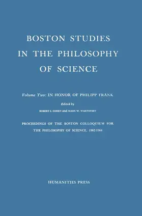 Wartofsky / Cohen |  Proceedings of the Boston Colloquium for the Philosophy of Science,1962-1964 | Buch |  Sack Fachmedien