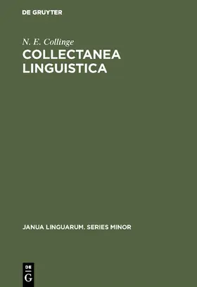 Collinge |  Collectanea Linguistica | Buch |  Sack Fachmedien