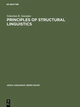 Saumjan |  Principles of Structural Linguistics | Buch |  Sack Fachmedien