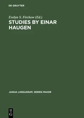 Firchow |  Studies by Einar Haugen | Buch |  Sack Fachmedien