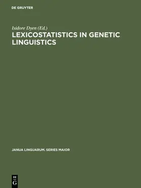 Dyen |  Lexicostatistics in Genetic Linguistics | Buch |  Sack Fachmedien