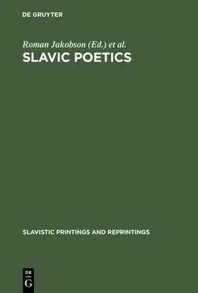 Jakobson / Schooneveld / Worth |  Slavic Poetics | Buch |  Sack Fachmedien