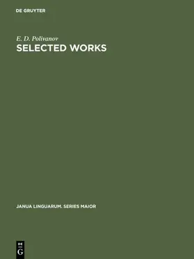 Polivanov |  Selected Works | Buch |  Sack Fachmedien