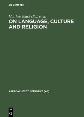 Smalley / Black |  On language, culture and religion | Buch |  Sack Fachmedien
