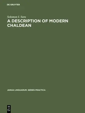 Sara | A Description of Modern Chaldean | Buch | 978-90-279-3013-2 | sack.de