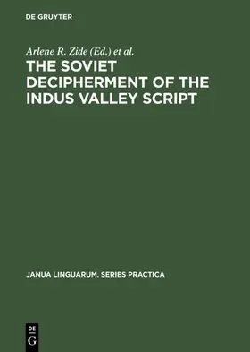 Zvelebil / Zide |  The Soviet Decipherment of the Indus Valley Script | Buch |  Sack Fachmedien