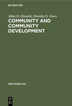 Jones / Edwards |  Community and community development | Buch |  Sack Fachmedien