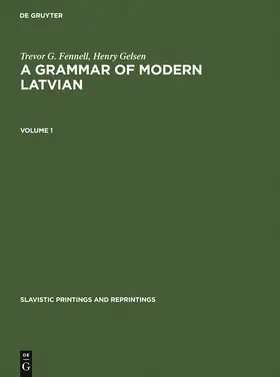 Gelsen / Fennell |  A Grammar of Modern Latvian | Buch |  Sack Fachmedien