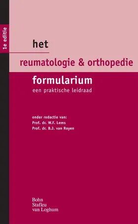Lems / van Royen |  Het reumatologie & orthopedie formularium | Buch |  Sack Fachmedien