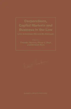 Baums / Buxbaum / Hopt |  Corporations, Capital Markets Ad Business in the Law: Liber Amicorum Richard M. Buxbaum | Buch |  Sack Fachmedien