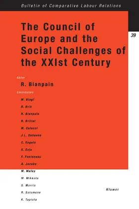 Blanpain |  The Council of Europe and the Social Challenges of the Xxist Century | Buch |  Sack Fachmedien