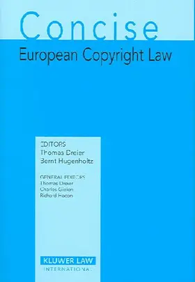 Dreier / Hugenholtz |  Concise EUropean Copyright Law | Buch |  Sack Fachmedien