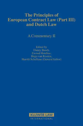 Busch / Hondius |  The Principles of European Contract Law (Part III) and Dutch Law: A Commentary II | Buch |  Sack Fachmedien