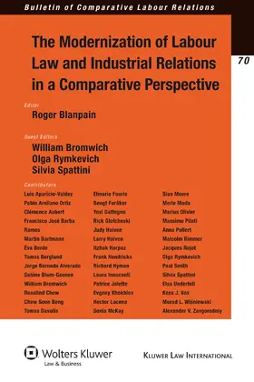 Blanpain / Bromwich |  The Modernization of Labour Law and Industrial Relations in a Comparative Perspective | Buch |  Sack Fachmedien