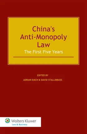 China's Anti-Monopoly Law: The First Five Years | Buch | 978-90-411-4121-7 | www2.sack.de