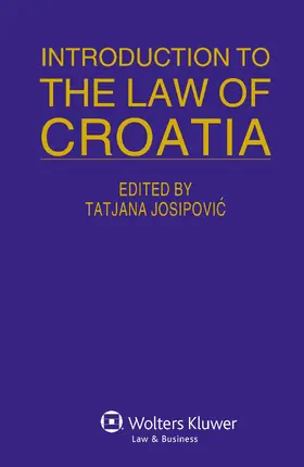 Josipovic |  Introduction to the Law of Croatia | Buch |  Sack Fachmedien