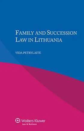 Petrylaite |  Family and Succession Law in Lithuania | Buch |  Sack Fachmedien