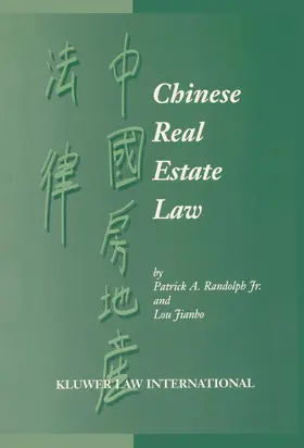 Randolph Jr / Randolph |  Chinese Real Estate Law | Buch |  Sack Fachmedien