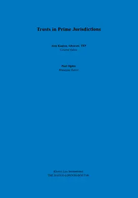 Kaplan |  Trusts in Prime Jurisdictions | Buch |  Sack Fachmedien