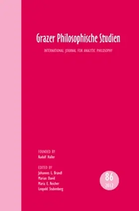  Grazer Philosophische Studien, Vol. 86 – 2012 | Buch |  Sack Fachmedien