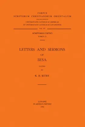 Kuhn |  Letters and Sermons of Besa: T. | Buch |  Sack Fachmedien