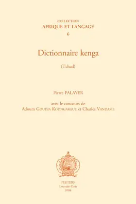 Palayer |  Dictionnaire Kenga (Tchad) | Buch |  Sack Fachmedien