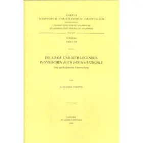 Toepel | Die Adam- Und Seth-Legenden Im Syrischen Buch Der Schatzhohle. Eine Quellenkritische Untersuchung | Buch | 978-90-429-1739-2 | sack.de