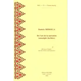 Merolla |  de l'Art de la Narration Tamazight (Berbere). 200 ANS d'Etudes: Etat Des Lieux Et Perspectives | Buch |  Sack Fachmedien