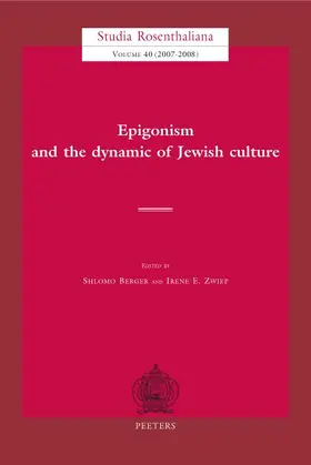 Zwiep / Berger |  Epigonism and the Dynamic of Culture | Buch |  Sack Fachmedien