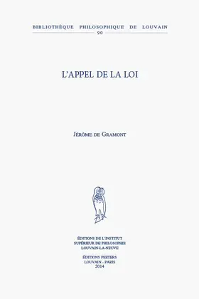 de Gramont |  L'Appel de la Loi | Buch |  Sack Fachmedien